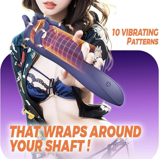 Male Masturbator Vibrator Penis Massager Glans Exerciser Lasting Delay Endurance Vibrating Trainer Automatic Oral Sex Toy Men